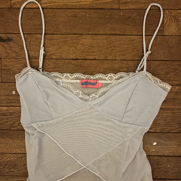 Blue Lace Tank Top/Going Out Top - Picture 4 of 5